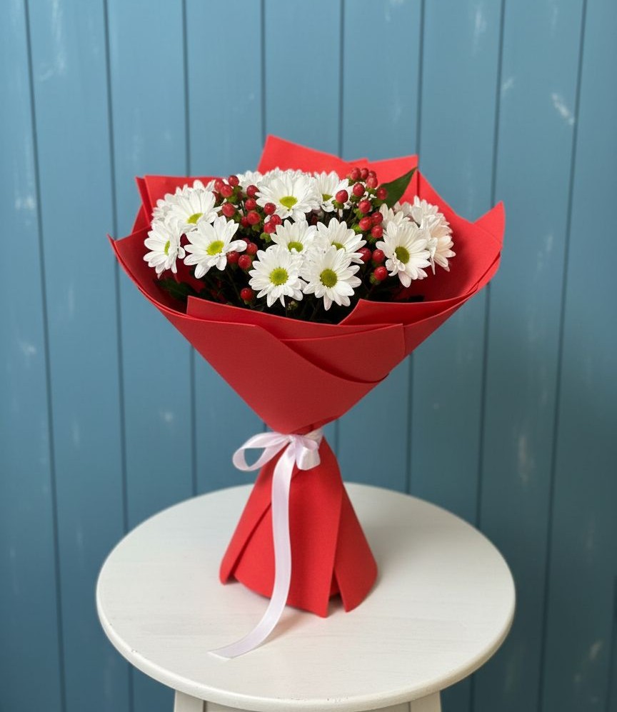 Букет цветов из: Хризантемы в Норильске