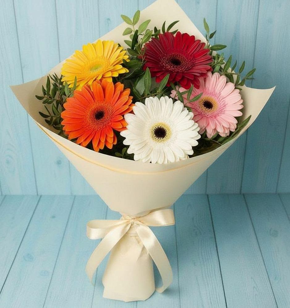 Букет цветов из: Герберы в Норильске