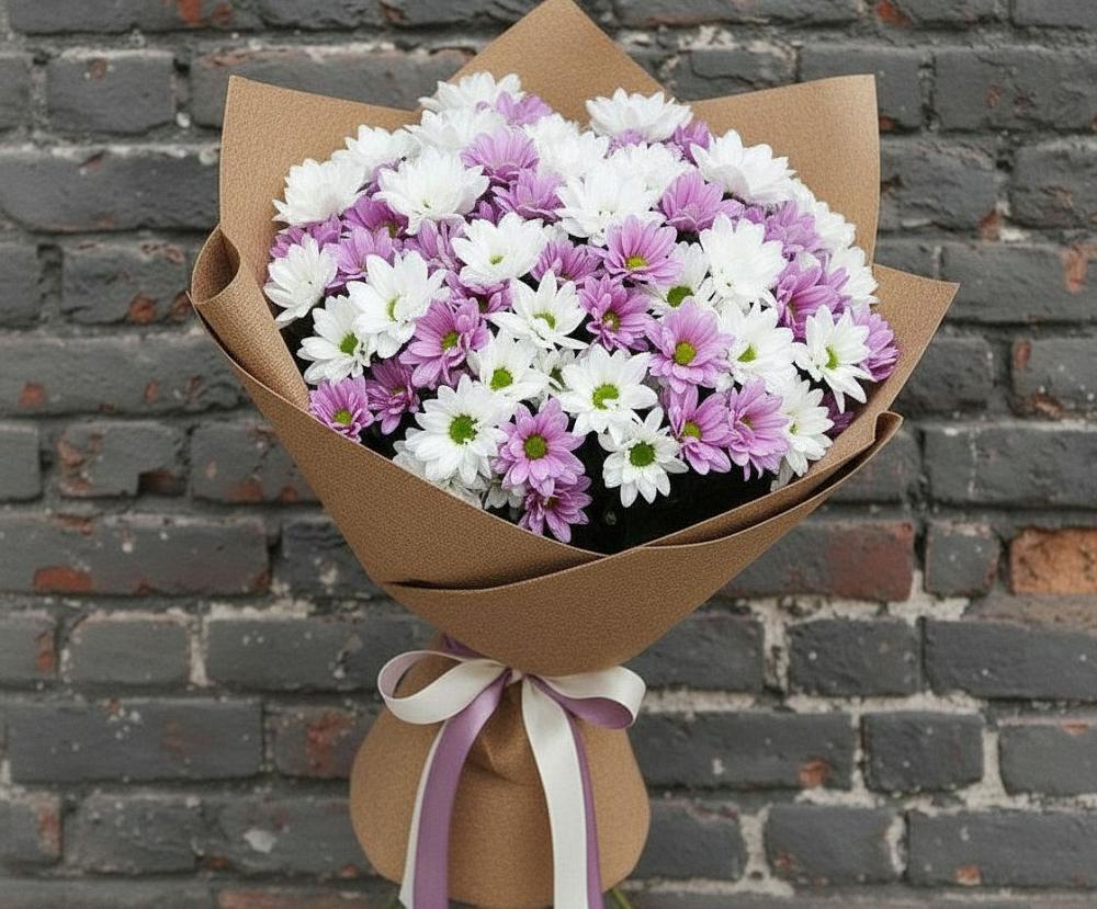 Букет цветов из: Хризантемы в Норильске