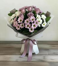 Букет цветов из:  Хризантемы и Розы #REPLACE_PRED# Норильске