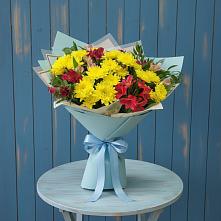 Букет цветов из:  Альстромерии и Хризантемы #REPLACE_PRED# Норильске